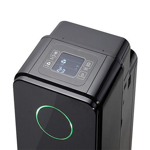 PR950UVS-bovenkant zwart Luchtreiniger met sensortechnologie